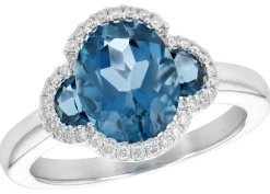 London Blue Topaz Ring