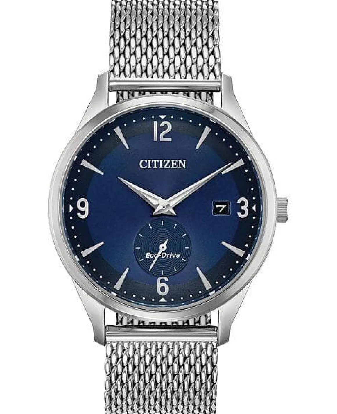 Men's Btw- By The Way- Stainless Steel Watch With Cobalt Blue Dial