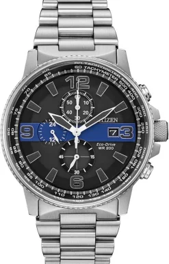 Men's Thin Blue Line Box Set Citizen Watch