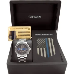 Men's Thin Blue Line Box Set Citizen Watch