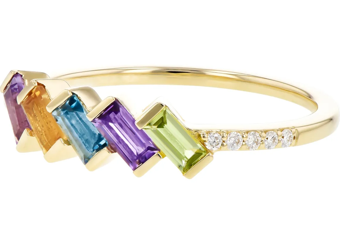 Mixed Gemstone Ring
