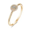 Opal And Diamond Halo Ring