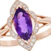 Purple Amethyst Ring