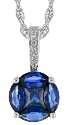 Sapphire Cluster Pendant