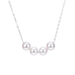 Sterling 6mm Premium Start-Her-Pearl Necklace