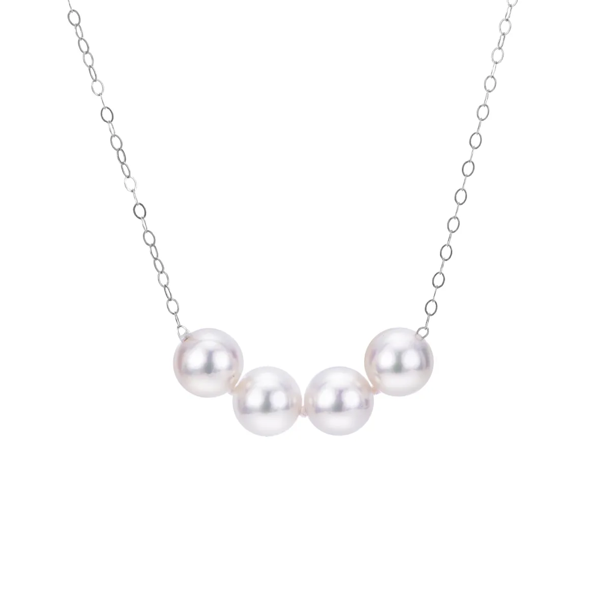 Sterling 6mm Premium Start-Her-Pearl Necklace