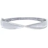 Sterling Silver 3/4Ctw Diamond Bangle