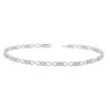Sterling Silver 0.12Ctw Infinity Bracelet
