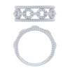 Sterling Silver 0.16Ctw Wide Fashion Ring