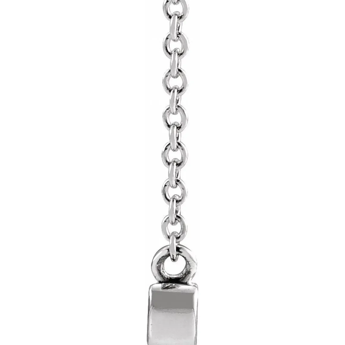 Sterling Silver Mama Script Necklace 18"