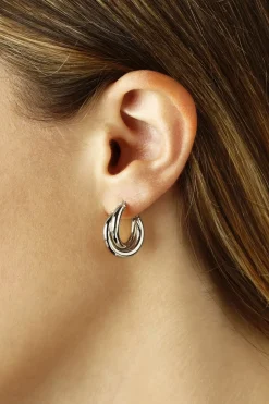 Sterling Silver Sm. Dbl Tube S/D Earrings