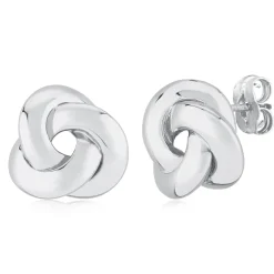 Sterling Silver Sm. Knot Earrings