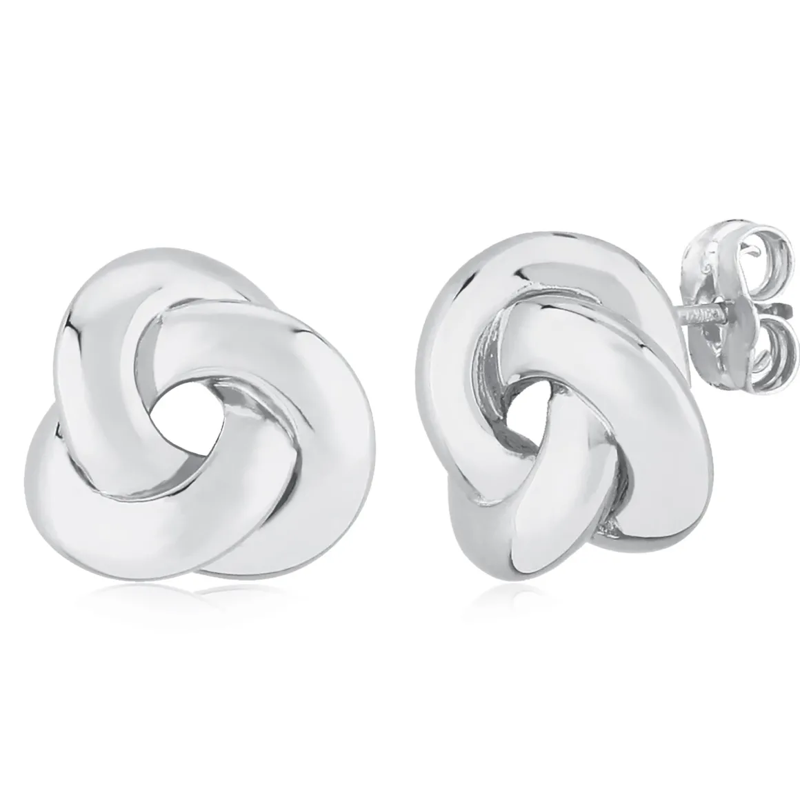 Sterling Silver Sm. Knot Earrings