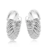 Sterling Silver Twist Hoop Earrings