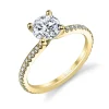 Sylvie Collection 14K Round Engagement Ring Setting .21tw