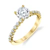 Sylvie Collection 14K Round Engagement Ring Setting .29tw