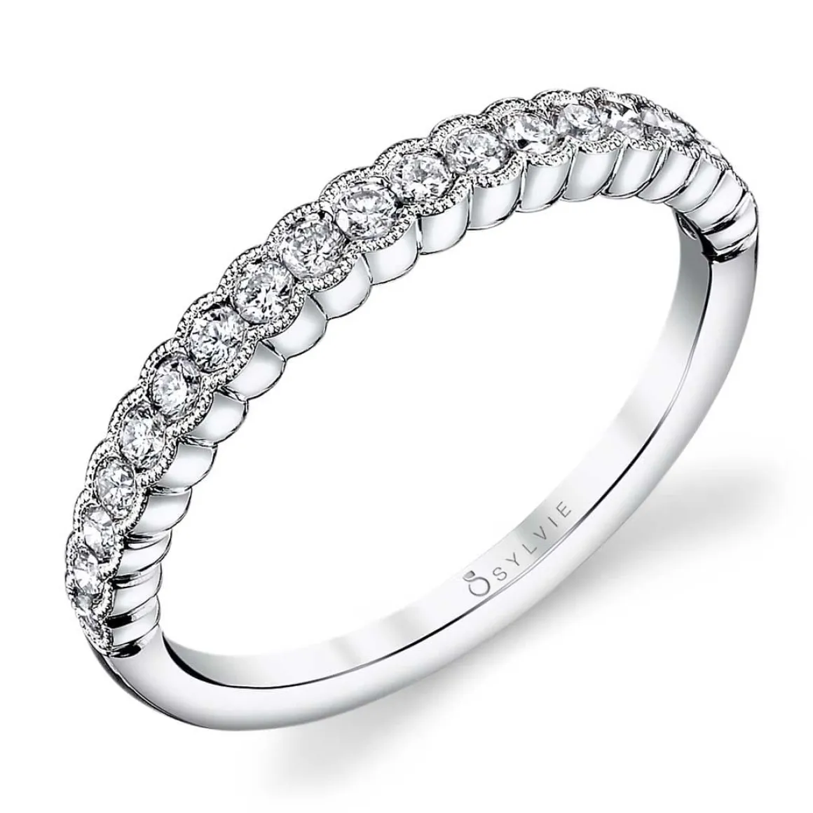 Sylvie 14KW Angeline 0.32CTW Diamond Band