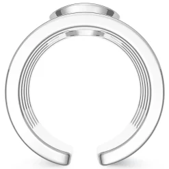 UCONN Diamond Logo Engraved Multiband Ring in Sterling Silver